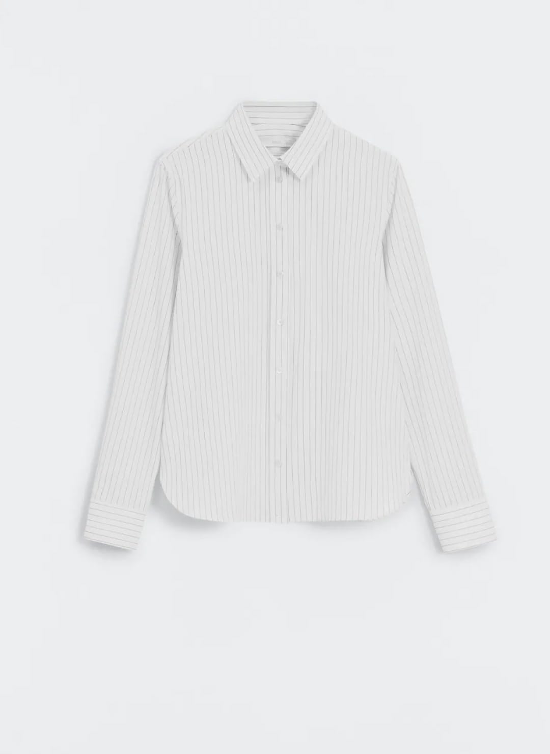 Slim fit striped cotton shirt — изображение 4