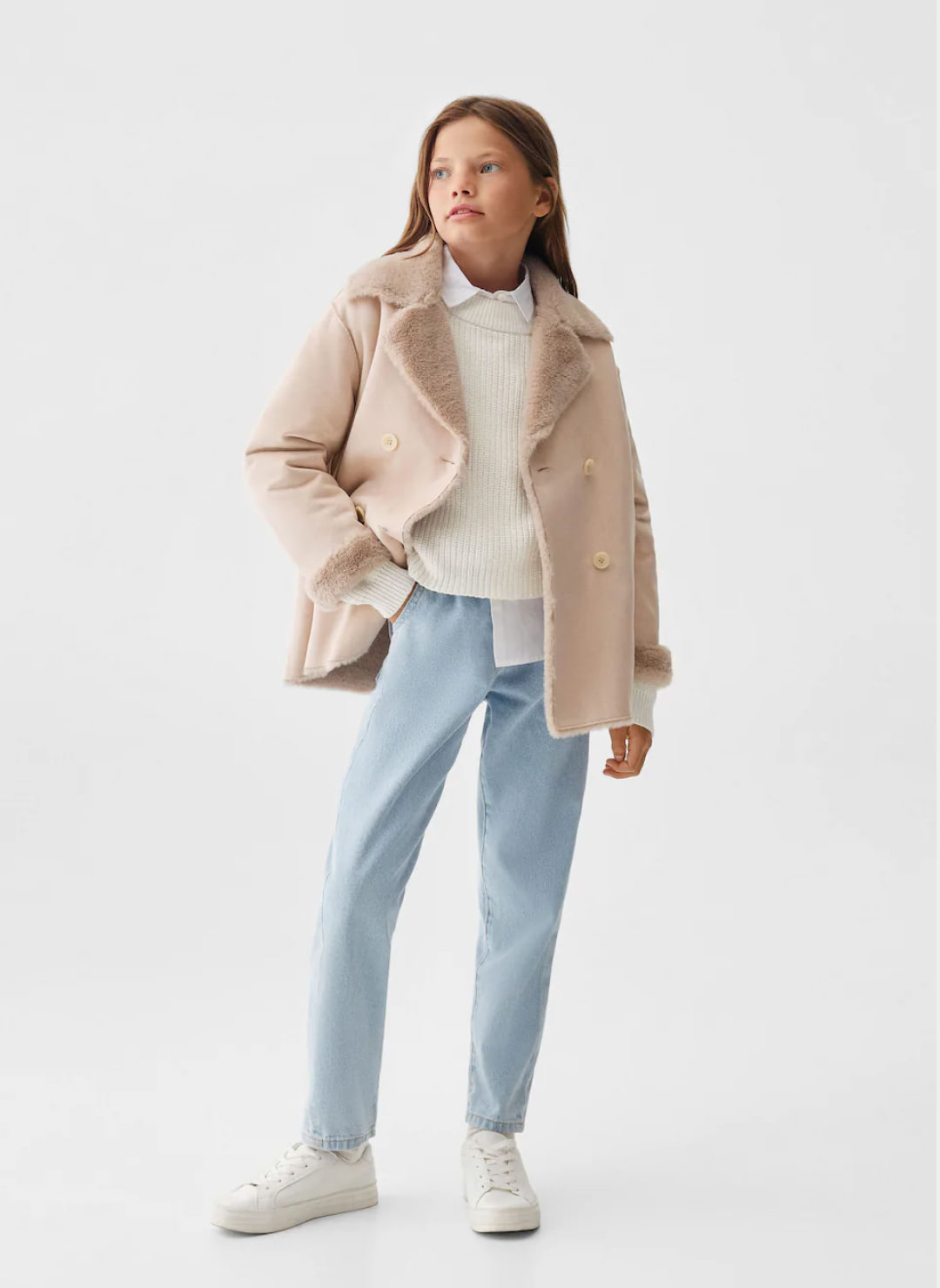 Foux shearling - lined coat — изображение 2