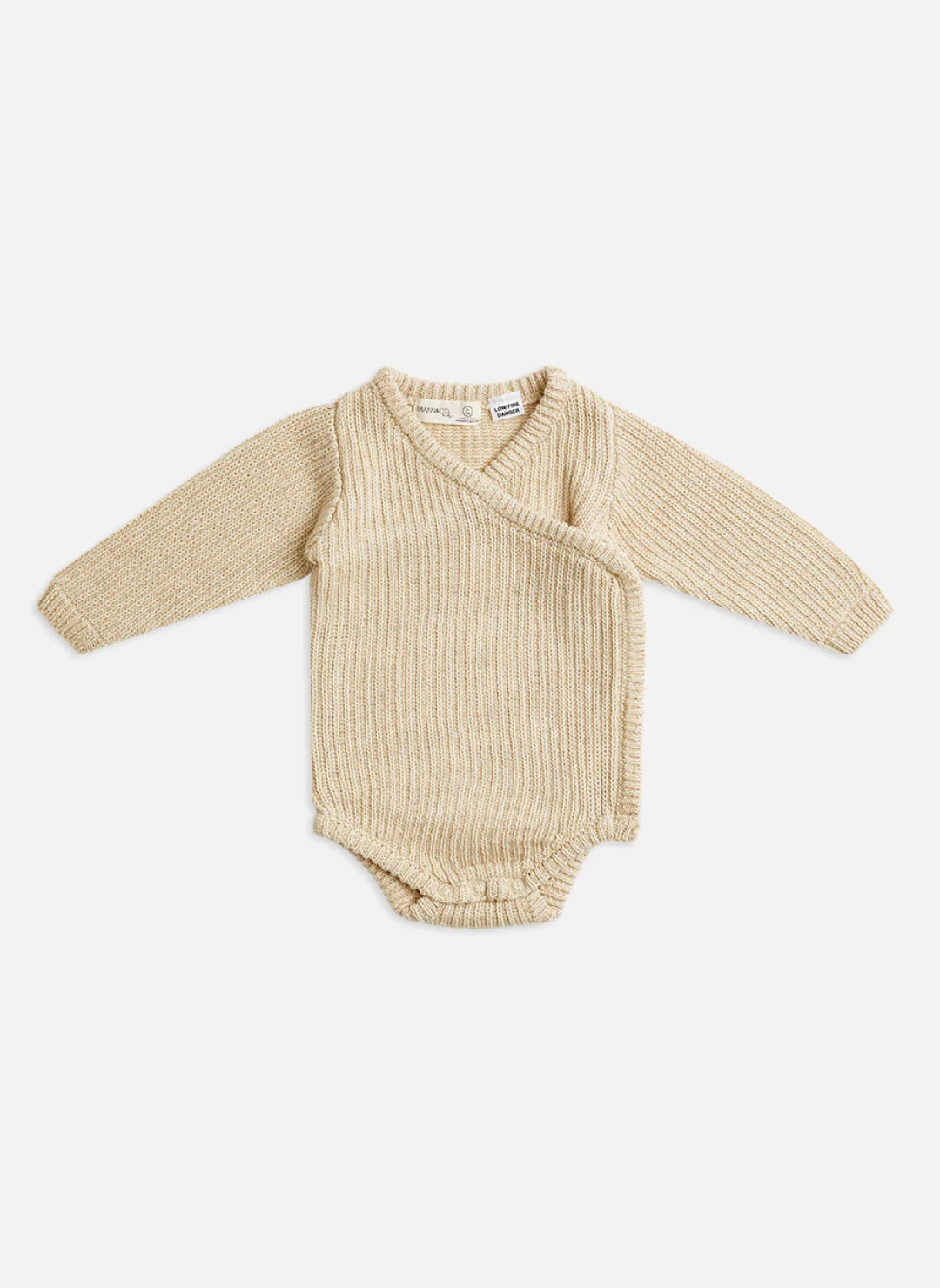 Knit Wrap Bodysuit - Truffle — изображение 3