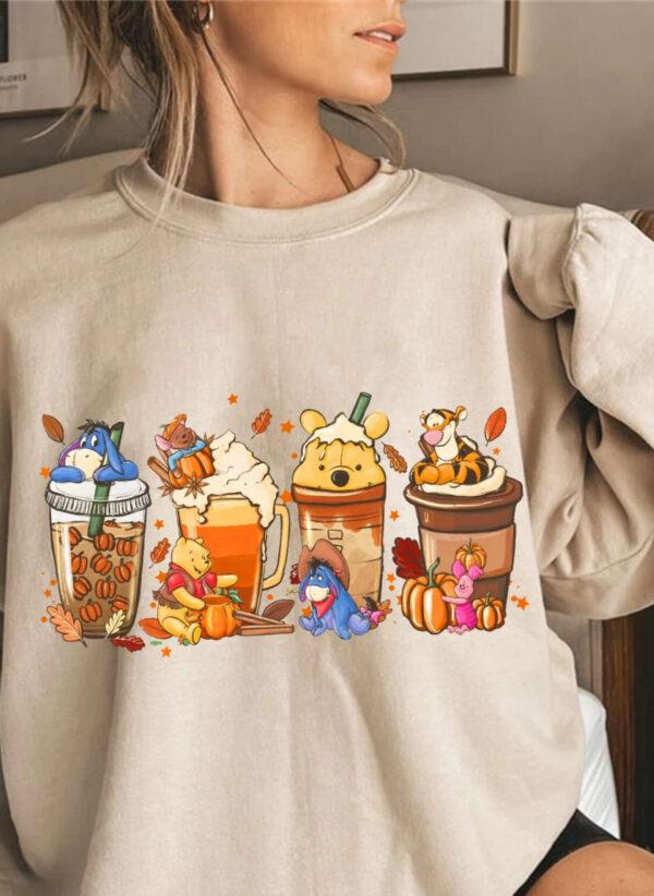 Winnie The Pooh Coffee Latte Shirt Sweatshirt