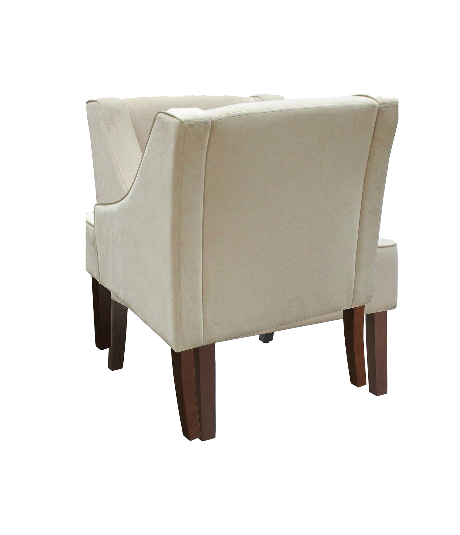 Swoop Arm Living-Room-Chairs, Cream Velvet — изображение 3