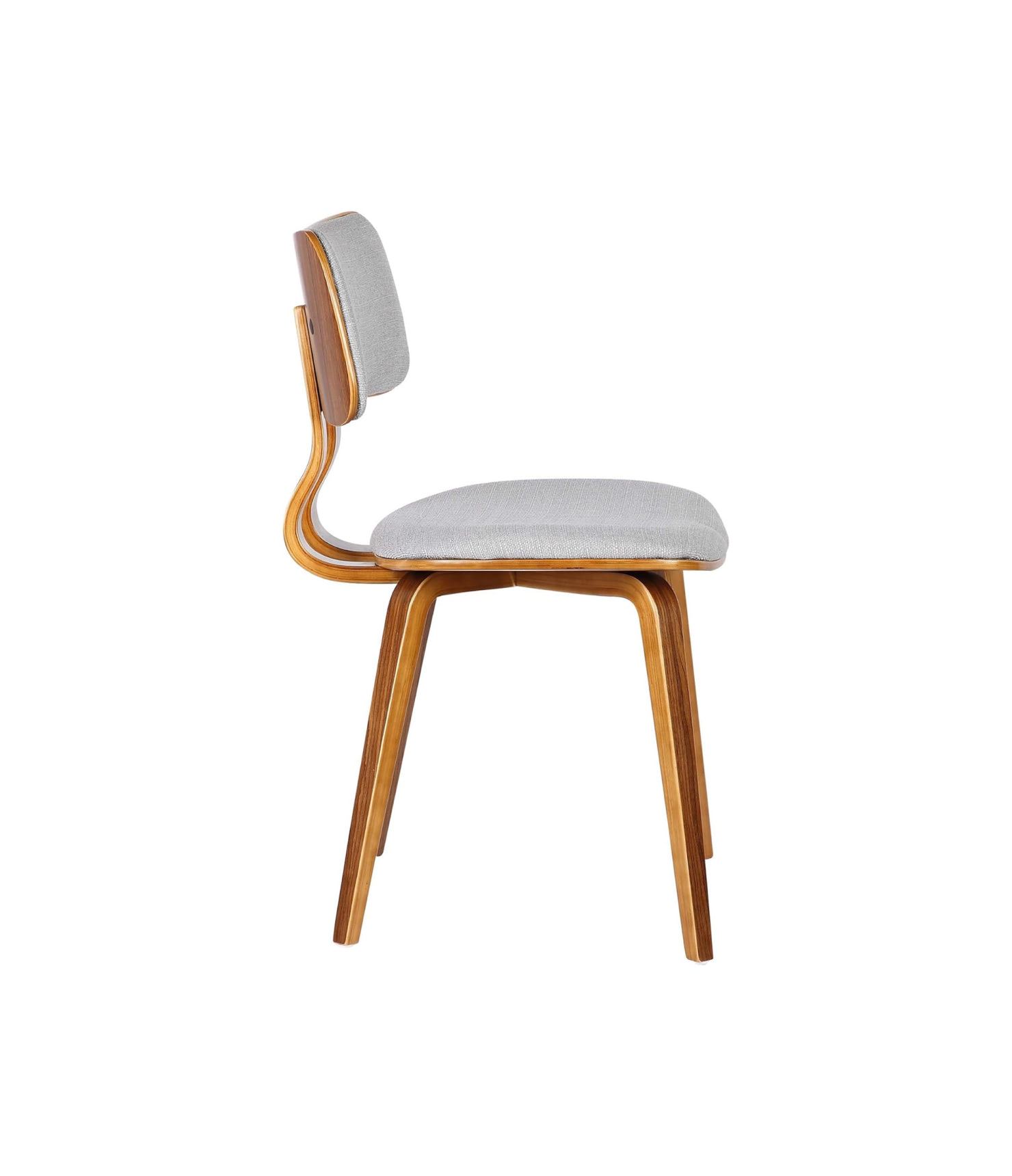 Jaguar Dining Chair in Grey Fabric and Walnut Wood — изображение 4