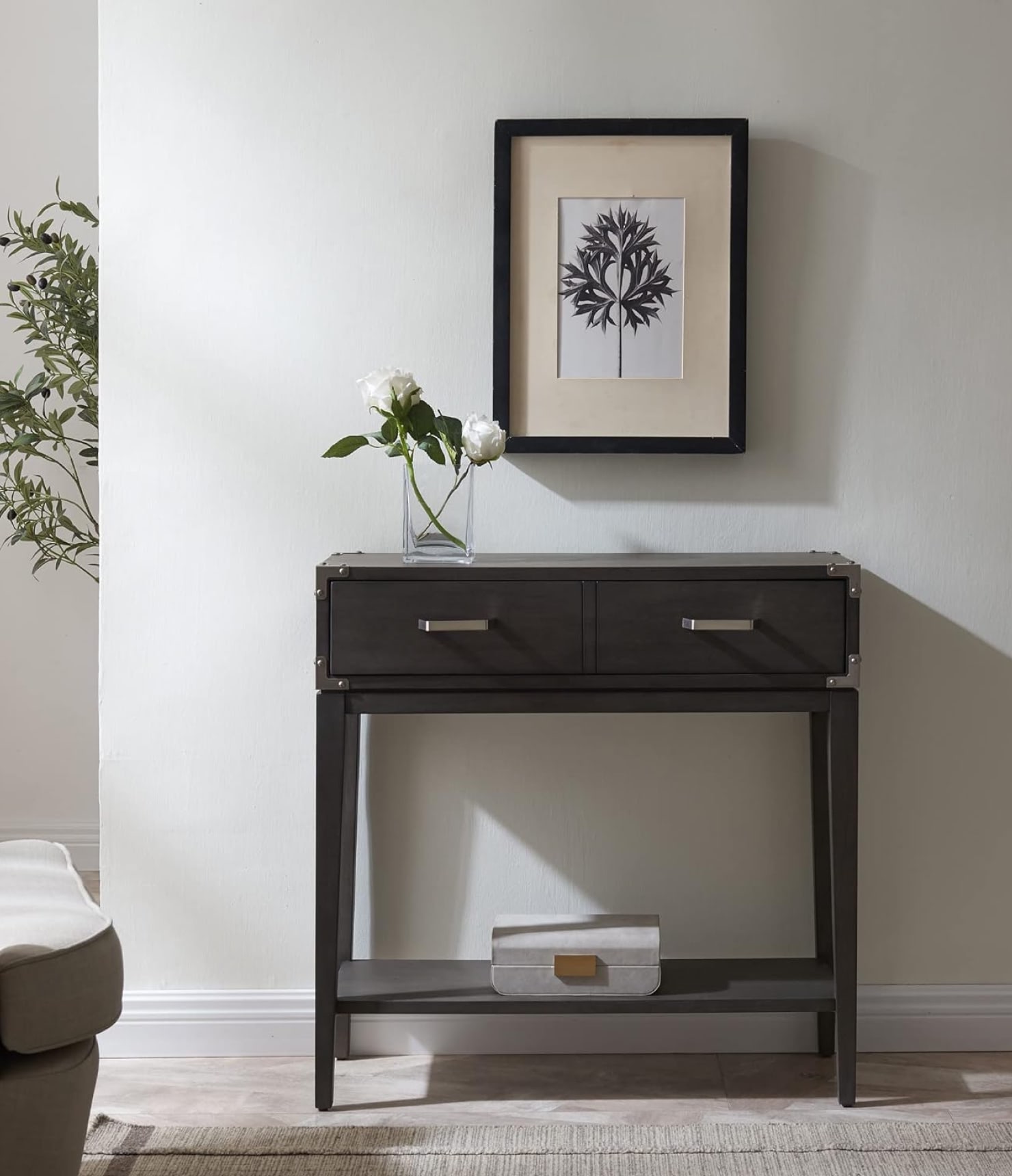 Leick Home Beckett Industrial Console Table, Gray — изображение 2